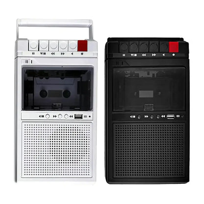 Lightweight Cassette Player with Stereo Speakers (available in Black & White)