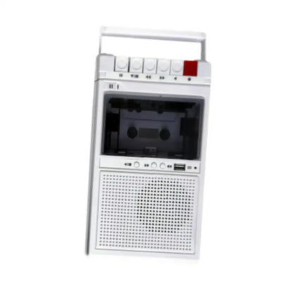 Lightweight Cassette Player with Stereo Speakers (available in Black & White)