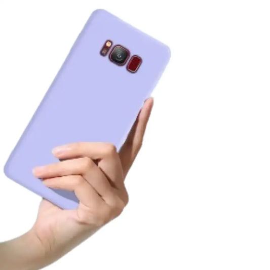 Liquid Silicone Soft Case for Samsung Galaxy Series (Light Purple)