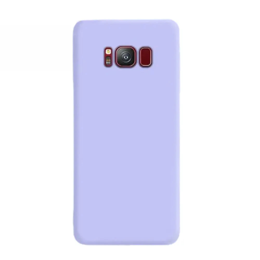 Liquid Silicone Soft Case for Samsung Galaxy Series (Light Purple)
