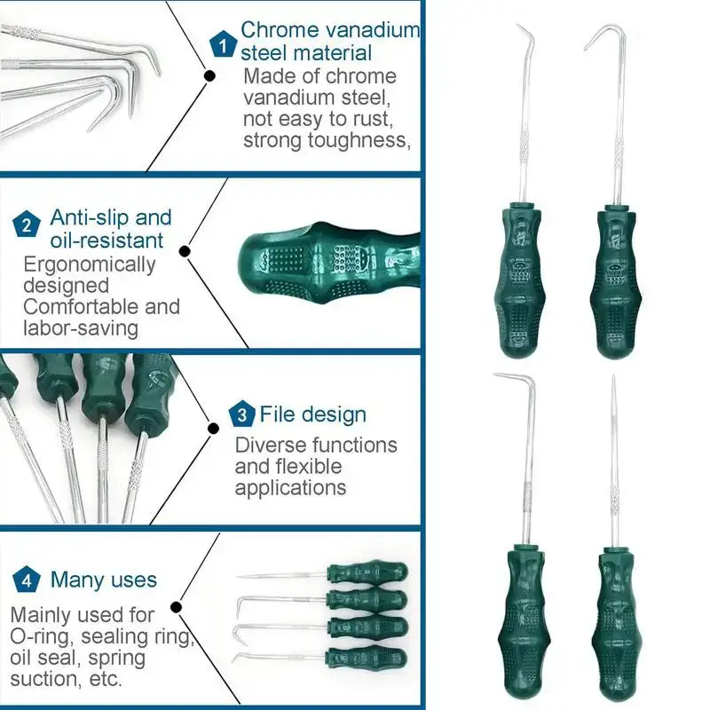 4 Piece Hook and Pick Set