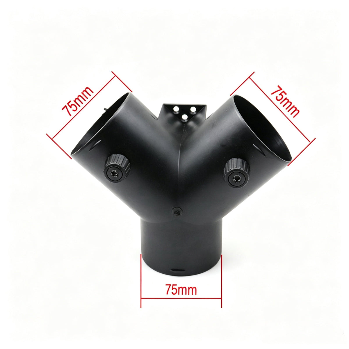 75mm 3-Way Y Shape Diesel Heater Duct Connector Accessories Hose Pipe Ducting