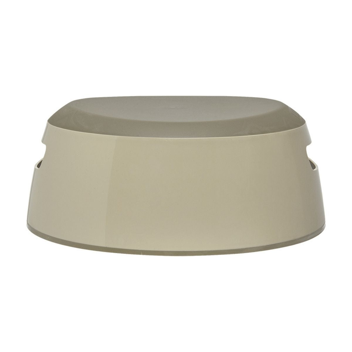 Olive green potty step stool on a white background