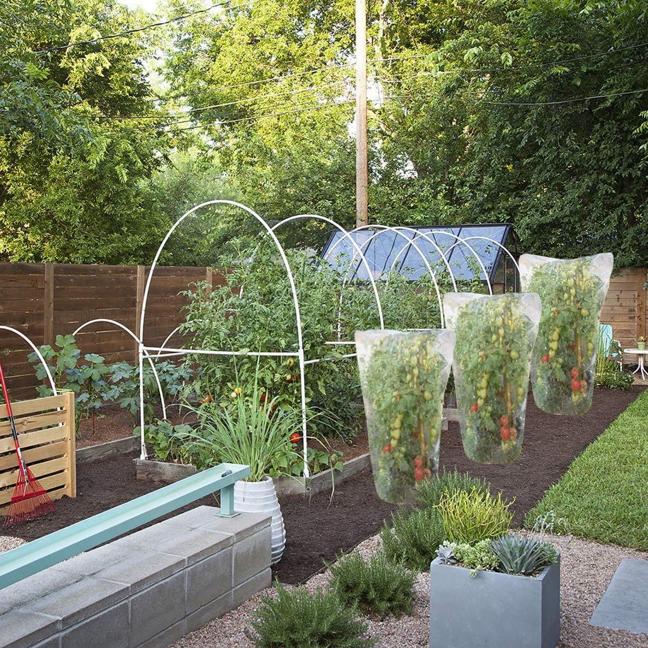 2x Garden Netting Bags 0.7M*1M