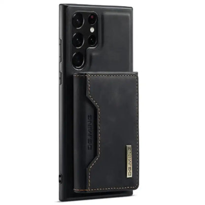 M2 Leather Case for Samsung (Black with wallet)