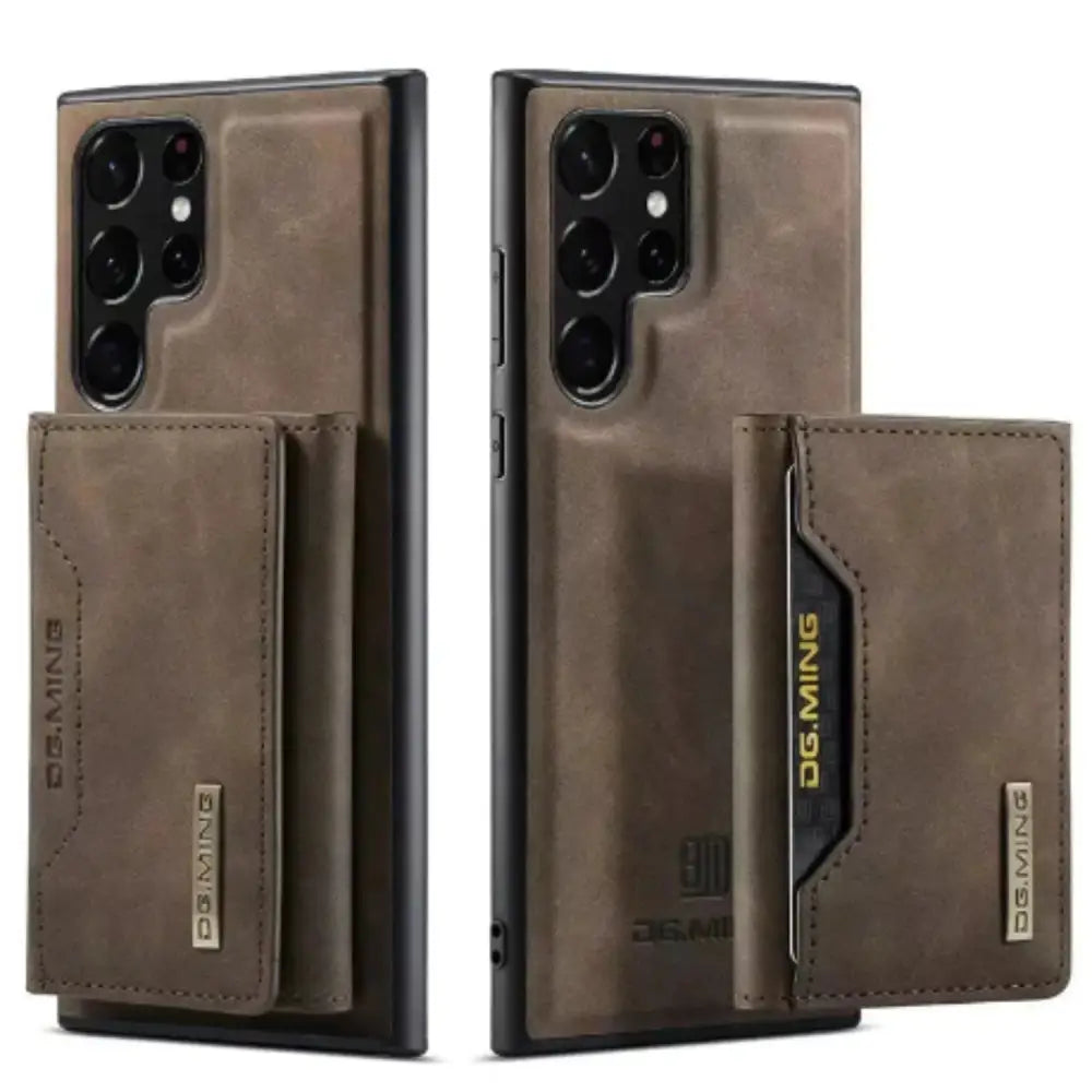 M2 Leather Case for Samsung (Coffee with wallet)