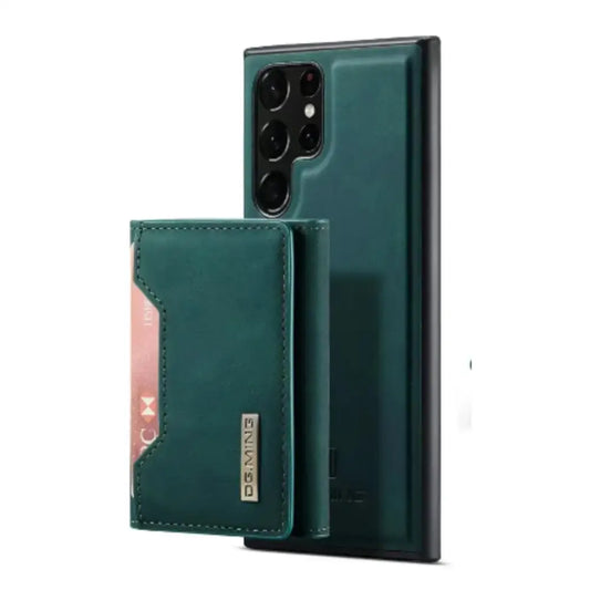 M2 Leather Case for Samsung (Green with wallet)