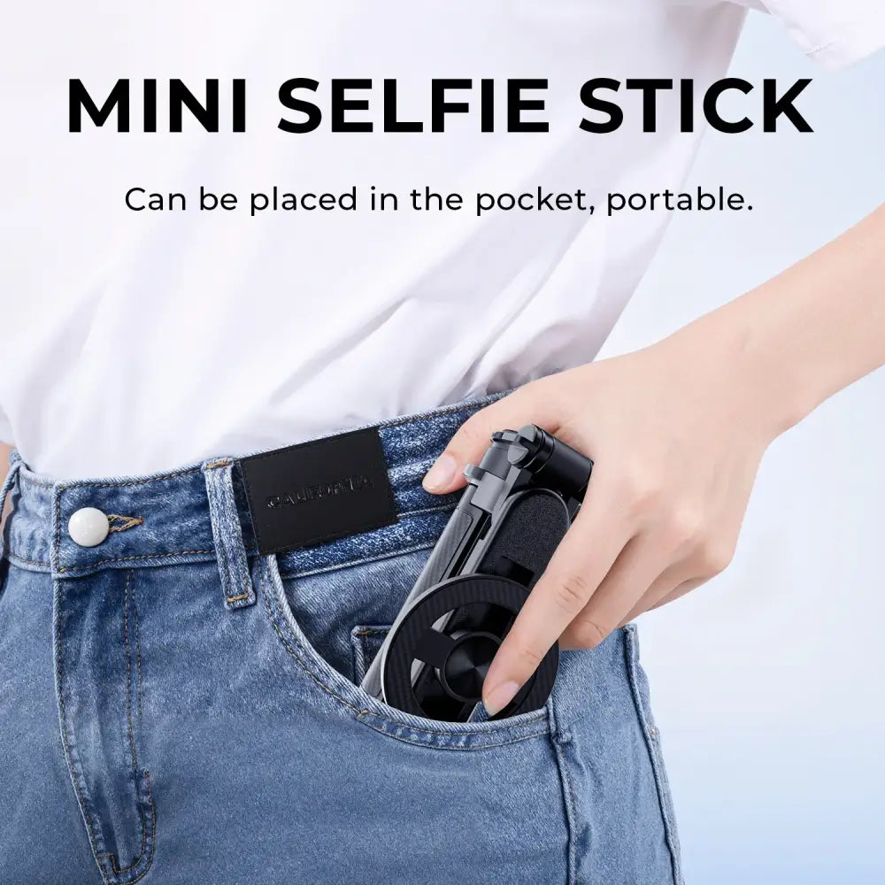 360° Selfie Stick with Bluetooth & Foldable Stand