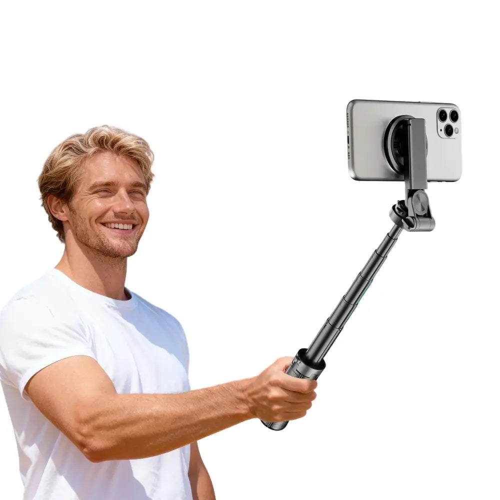 360° Selfie Stick with Bluetooth & Foldable Stand