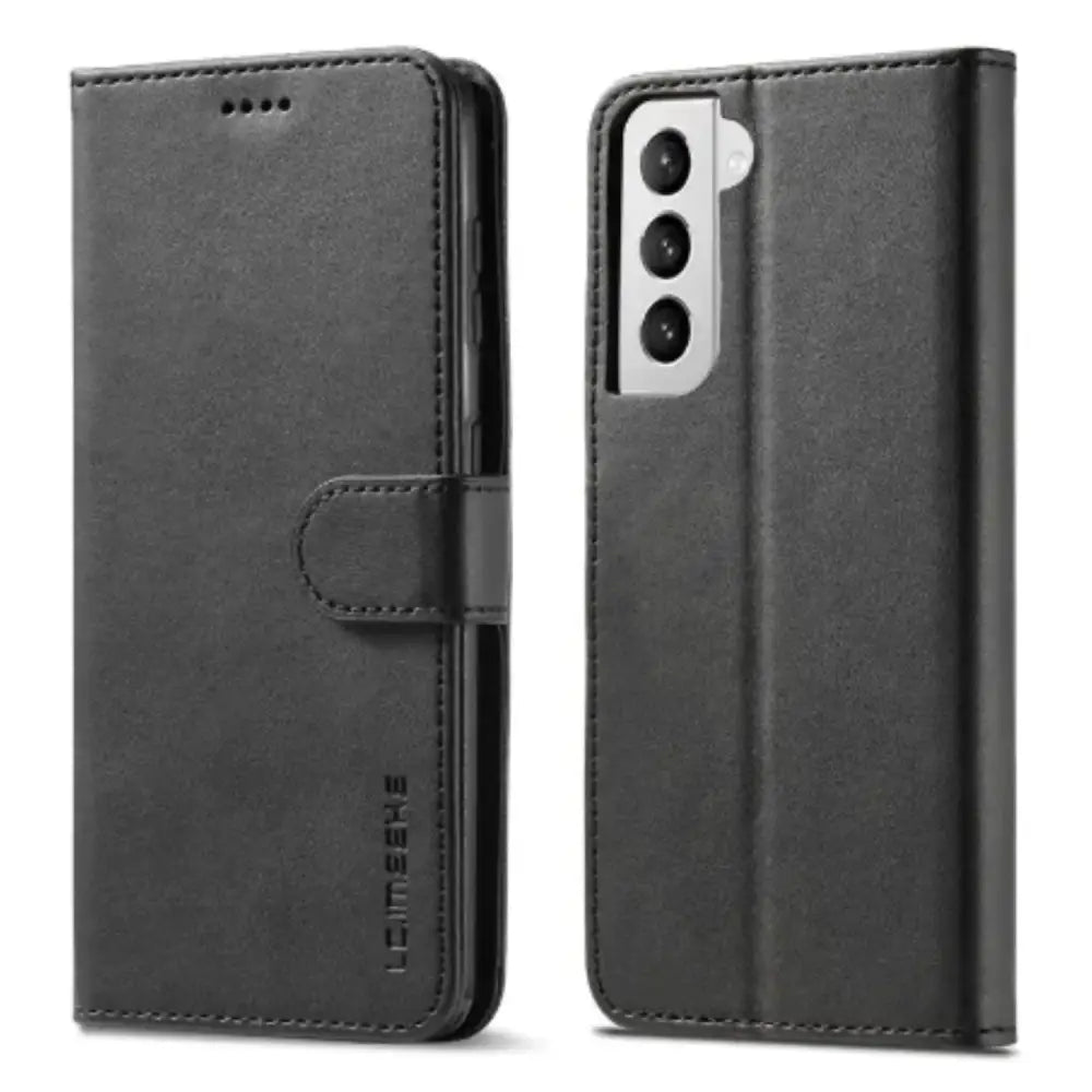 Leather Flip Cover for Samsung Galaxy Series (Black)