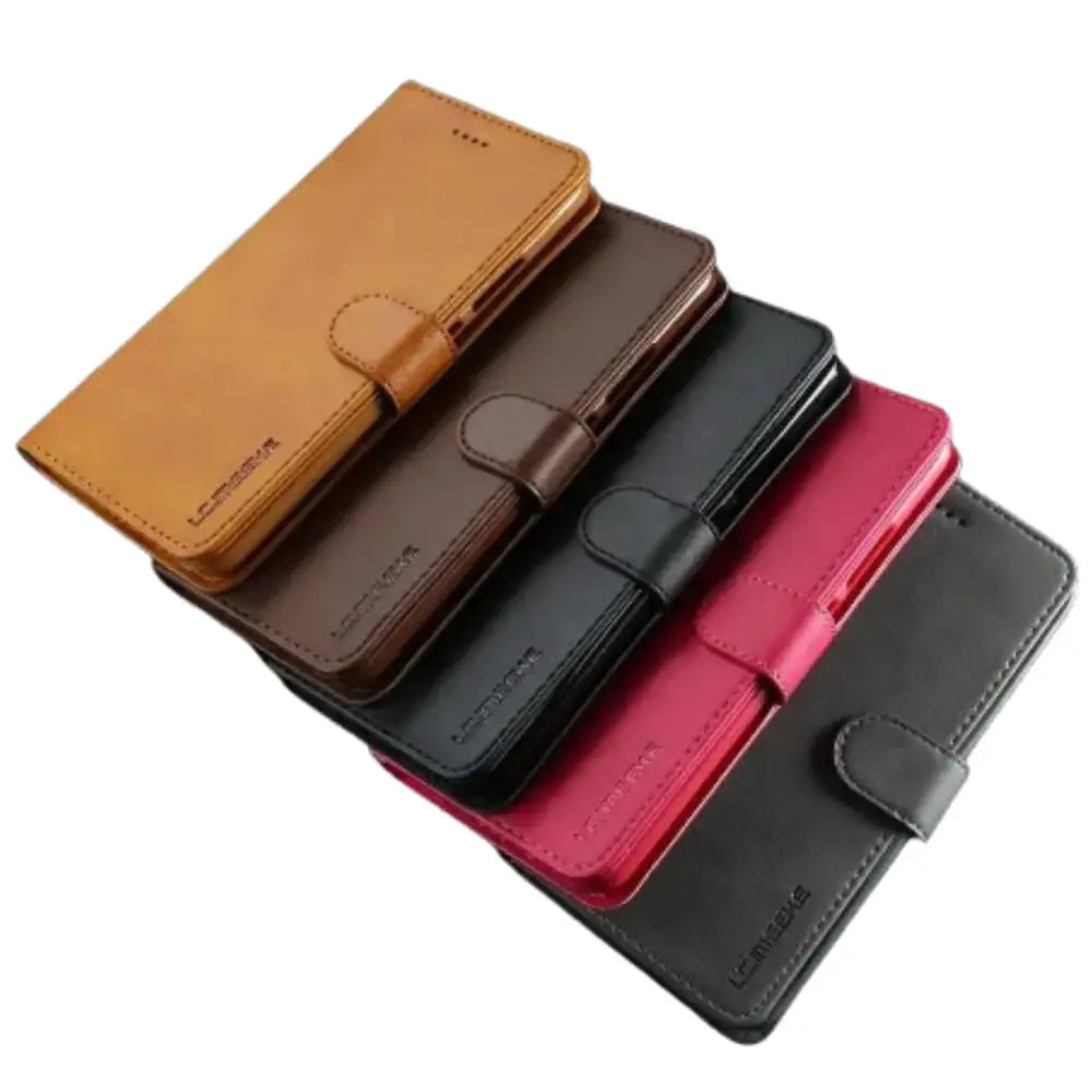 Leather Flip Cover for Samsung Galaxy Series (Black)