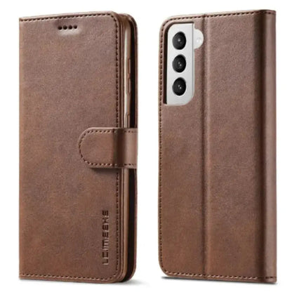 Leather Flip Cover for Samsung Galaxy Series (Brown)