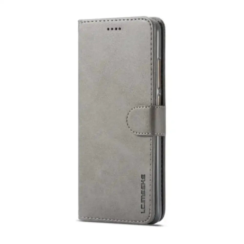 Leather Flip Cover for Samsung Galaxy Series (Gray)