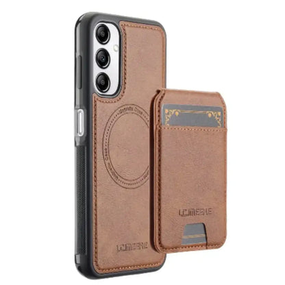 Leather Wallet Case for Samsung S/A Series (Brown)