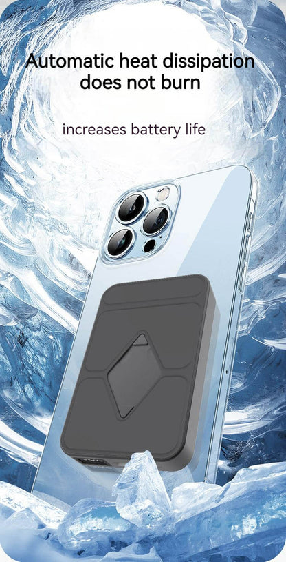 5000mah Magsafe Power Bank with Stand & Cable-Blue