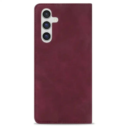 Wallet Case for Samsung Galaxy S & A Series (Wine Red)