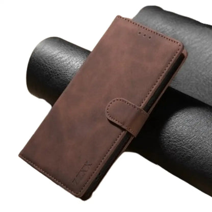 Wallet Case for Samsung S25/S24/Note/A Series (Coffee)