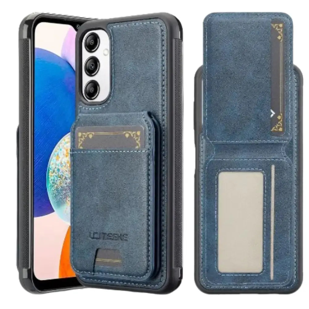 Magsafe Leather Case for Samsung S Series & A Series (Blue)