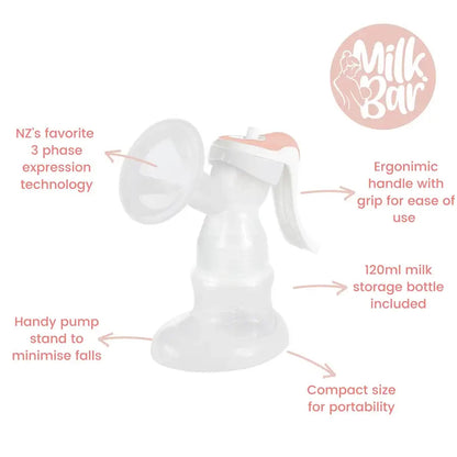 Milkbar Advanced Flow MANUAL Breast Pump - Babyonline