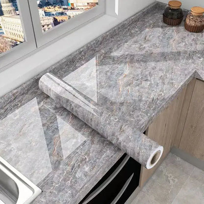 Marble Waterproof & Oil-Proof Wall Paper (40cm) (12 designs available)