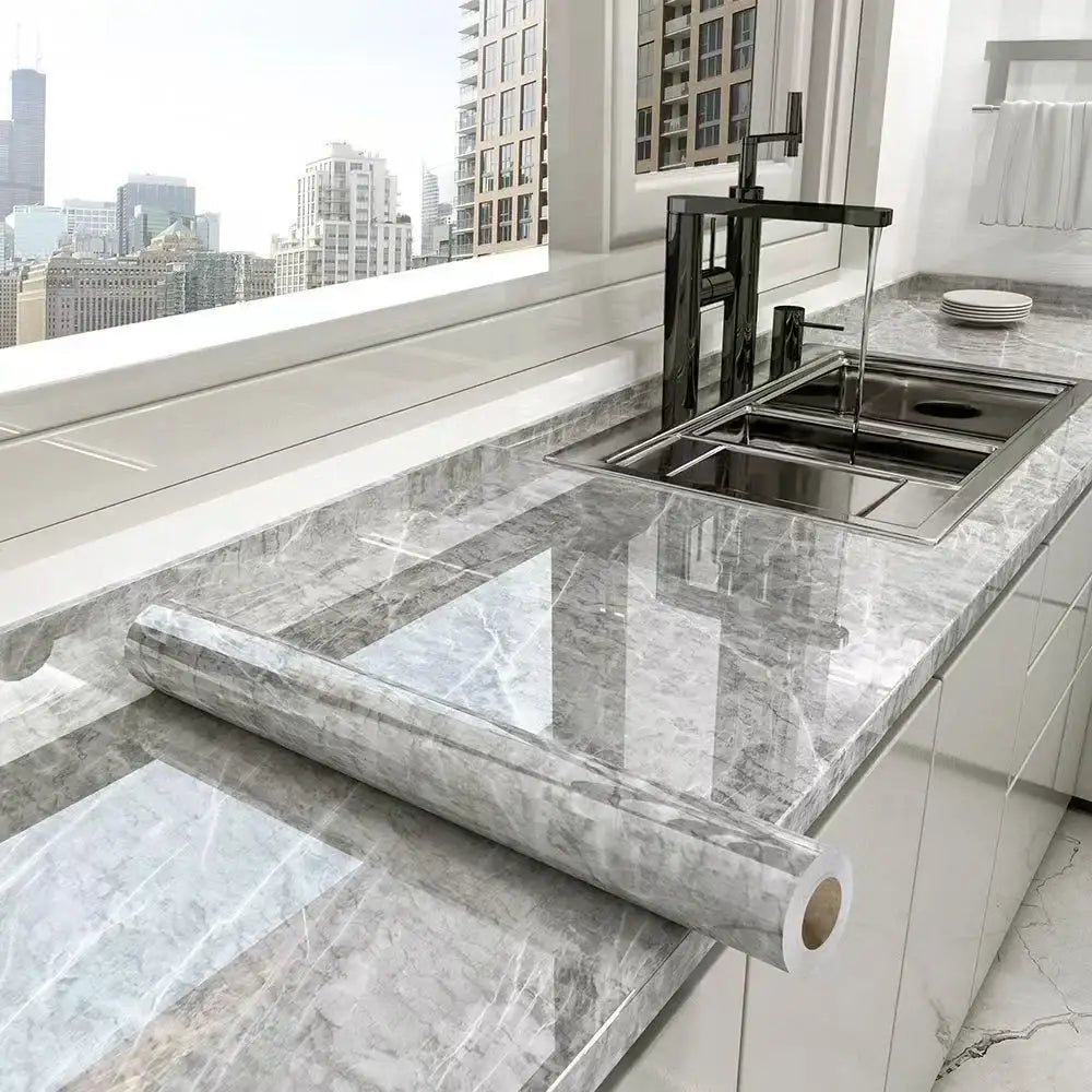 Marble Waterproof & Oil-Proof Wall Paper (40cm) (12 designs available)