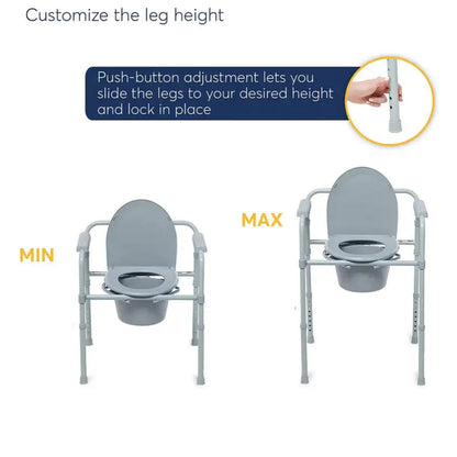 3-in-1 Foldable Commode Chair ( BA819 ) - Babyonline