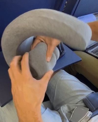 Memory Foam Travel Neck Pillow (2 colours available)