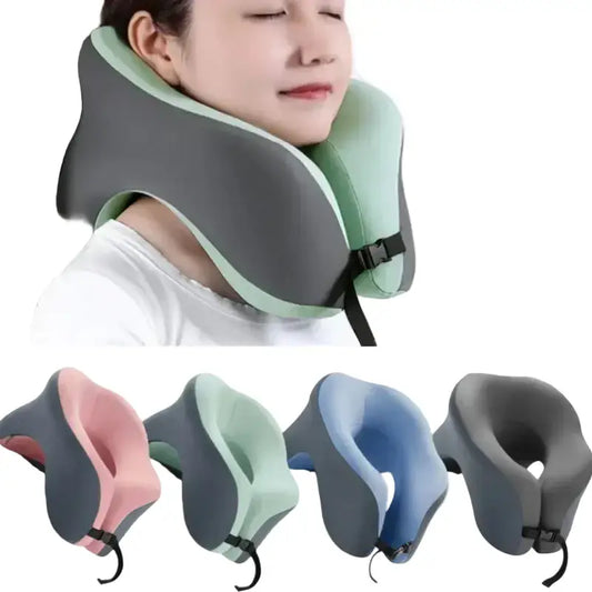 Memory Foam U-Shaped Travel Neck Pillow (3 colours available)