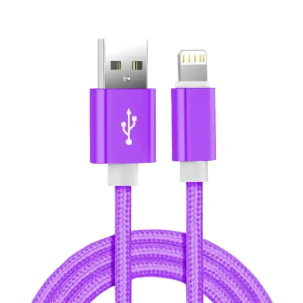 Metal Braided USB Cable for iPhone & iPad – 1m/2m/3m