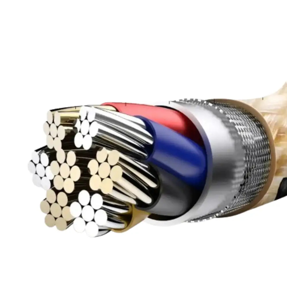 Metal Braided USB Cable for iPhone & iPad – 1m/2m/3m