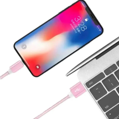 Metal Braided USB Cable for iPhone & iPad – 1m/2m/3m