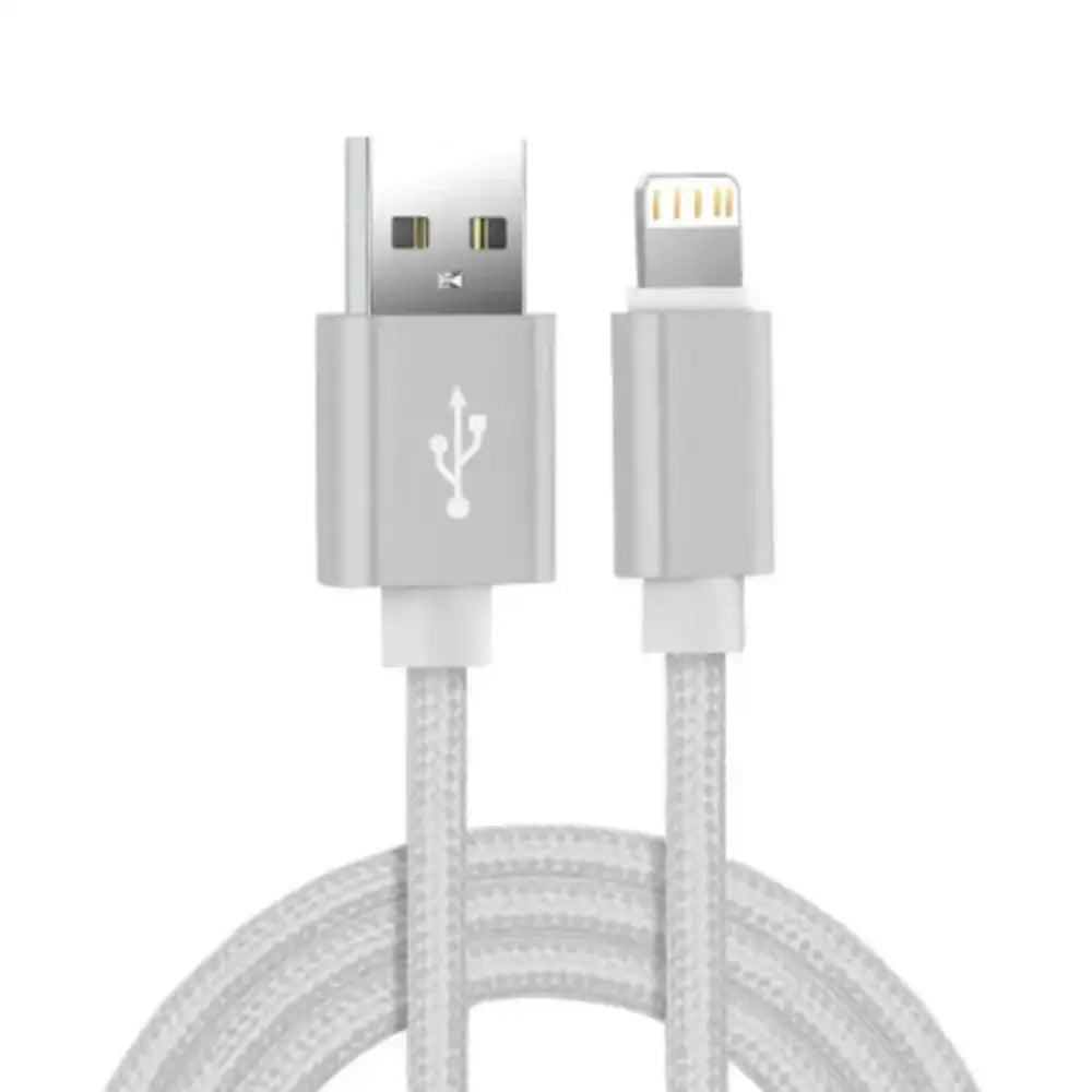 Metal Braided USB Cable for iPhone & iPad – 1m/2m/3m
