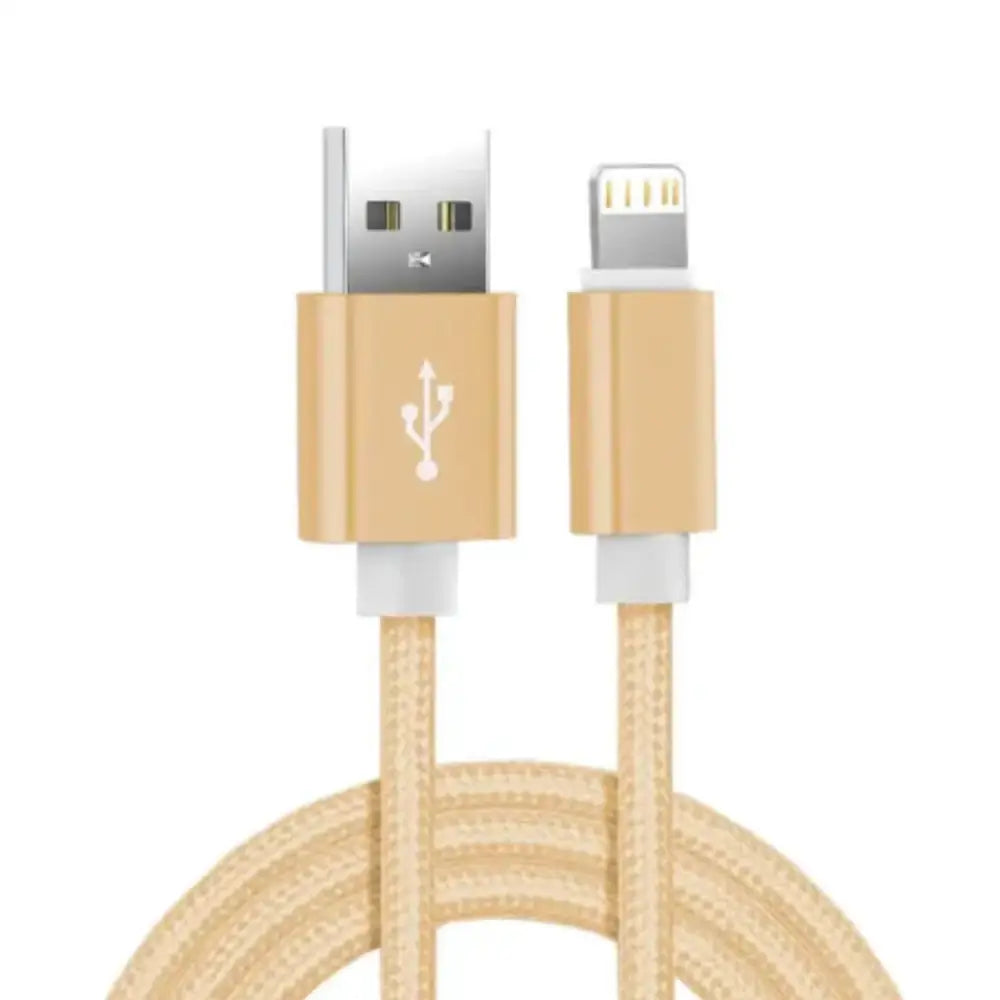 Metal Braided USB Cable for iPhone & iPad – 1m/2m/3m