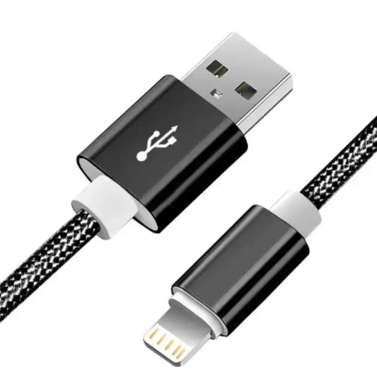 Metal Braided USB Cable for iPhone & iPad – 1m/2m/3m