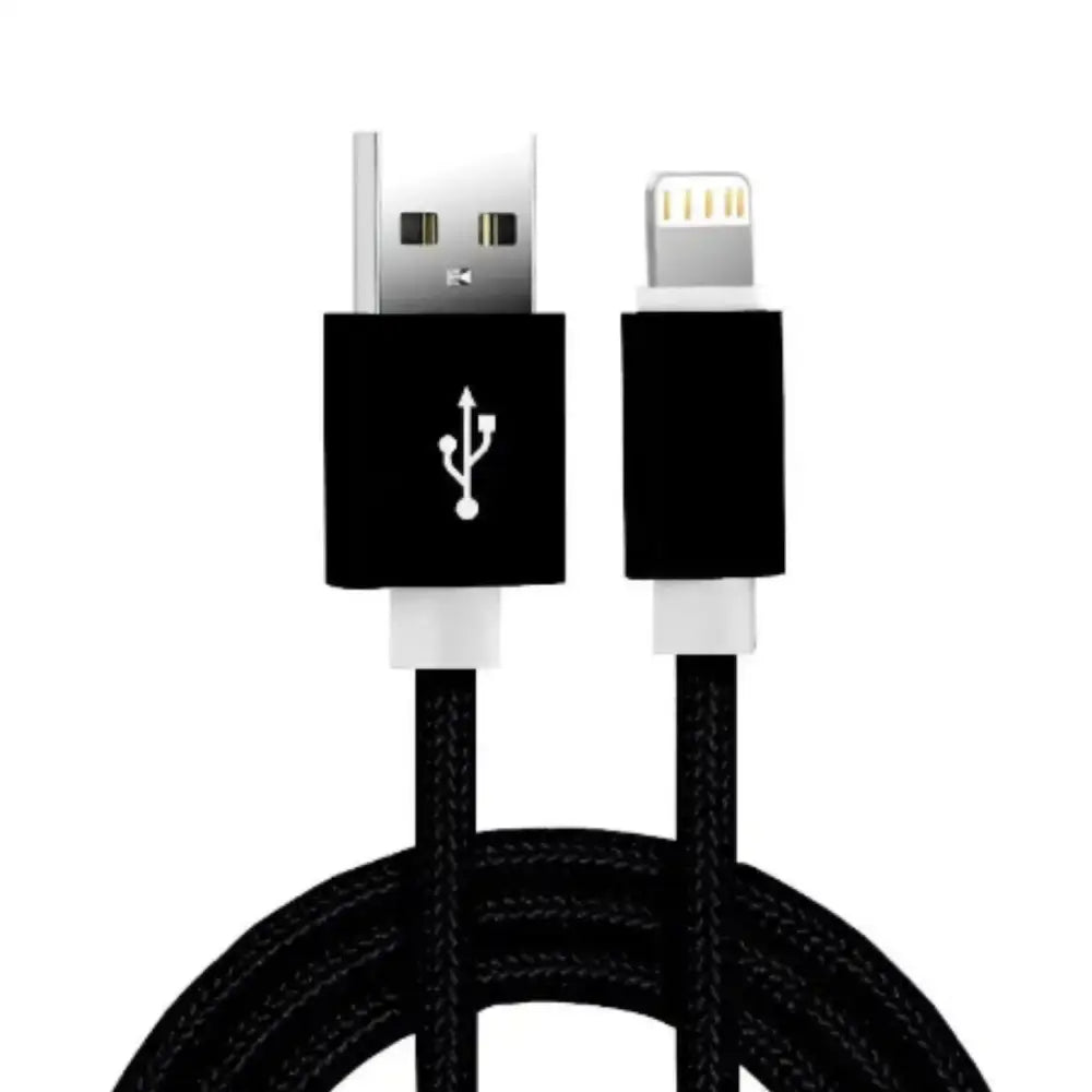 Metal Braided USB Cable for iPhone & iPad – 1m/2m/3m