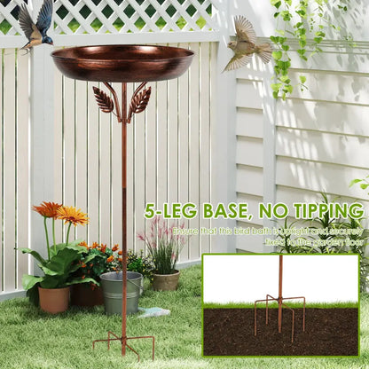 Metal Garden Bird Bath (3 designs available)