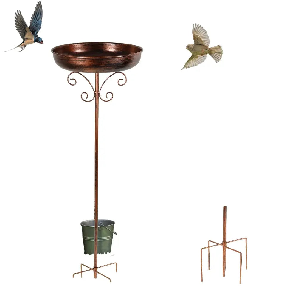 Metal Garden Bird Bath (3 designs available)