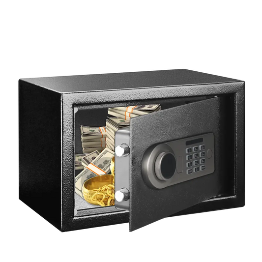 Metal Storage Safe with Keypad Lock (available in Black & Khaki)
