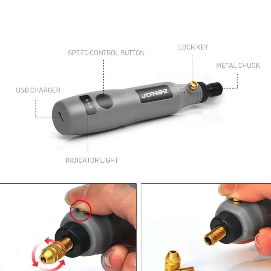 Mini Cordless Electric Drill & Grinder Set