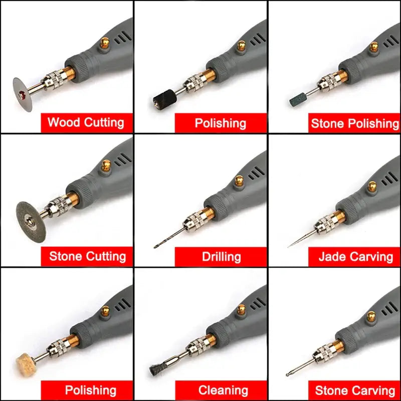 Mini Cordless Electric Drill & Grinder Set