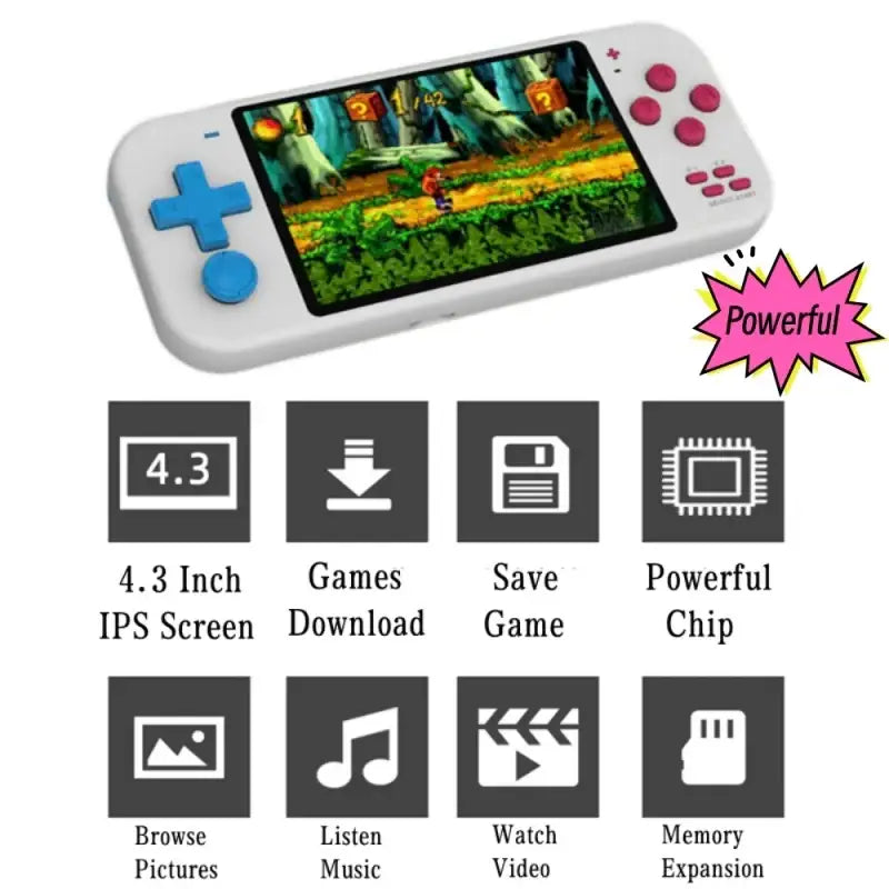 Mini Handheld Game Console – 8/32GB, 10000 Games (3 colours available)