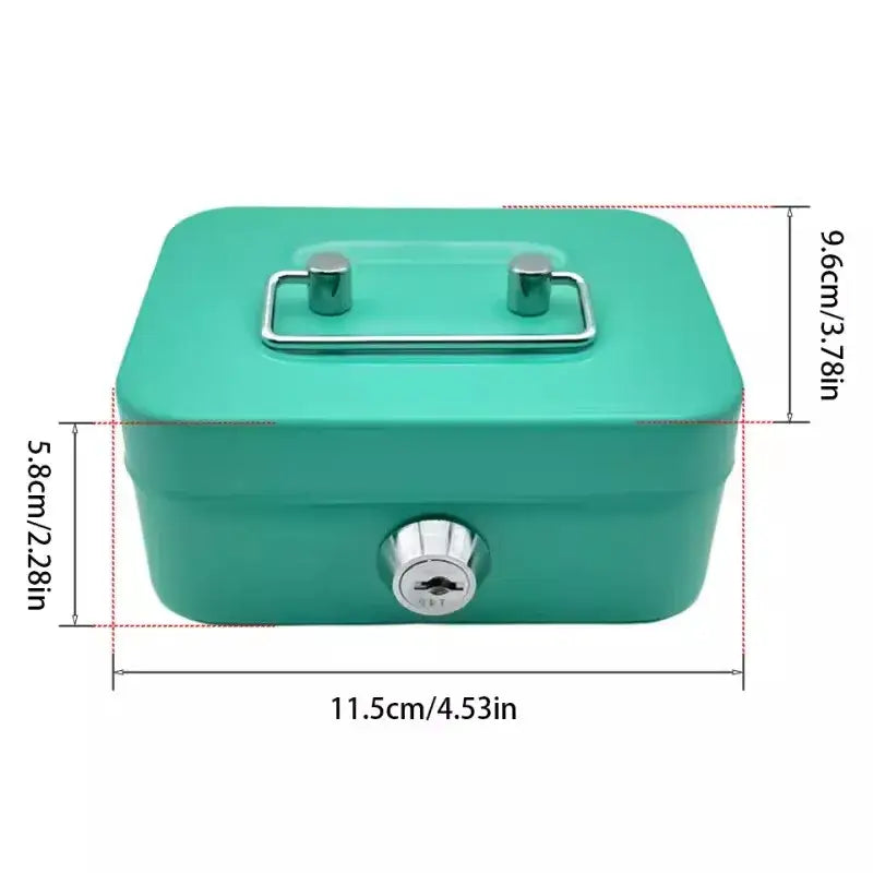 Mini Key Lock Money Safe Box (available in 4 colours)