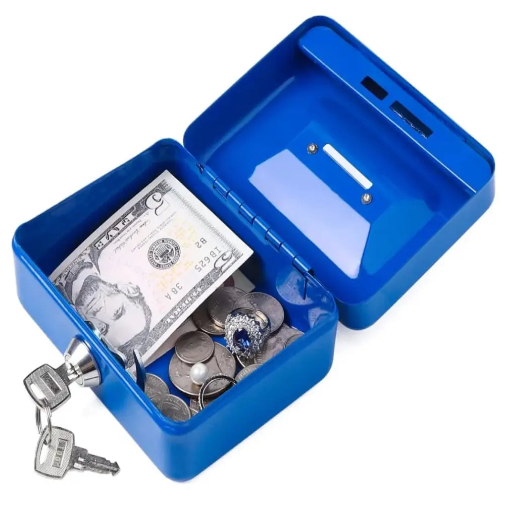 Mini Key Lock Money Safe Box (available in 4 colours)