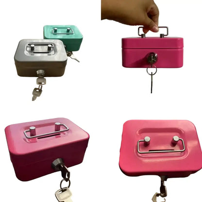 Mini Key Lock Money Safe Box (available in 4 colours)