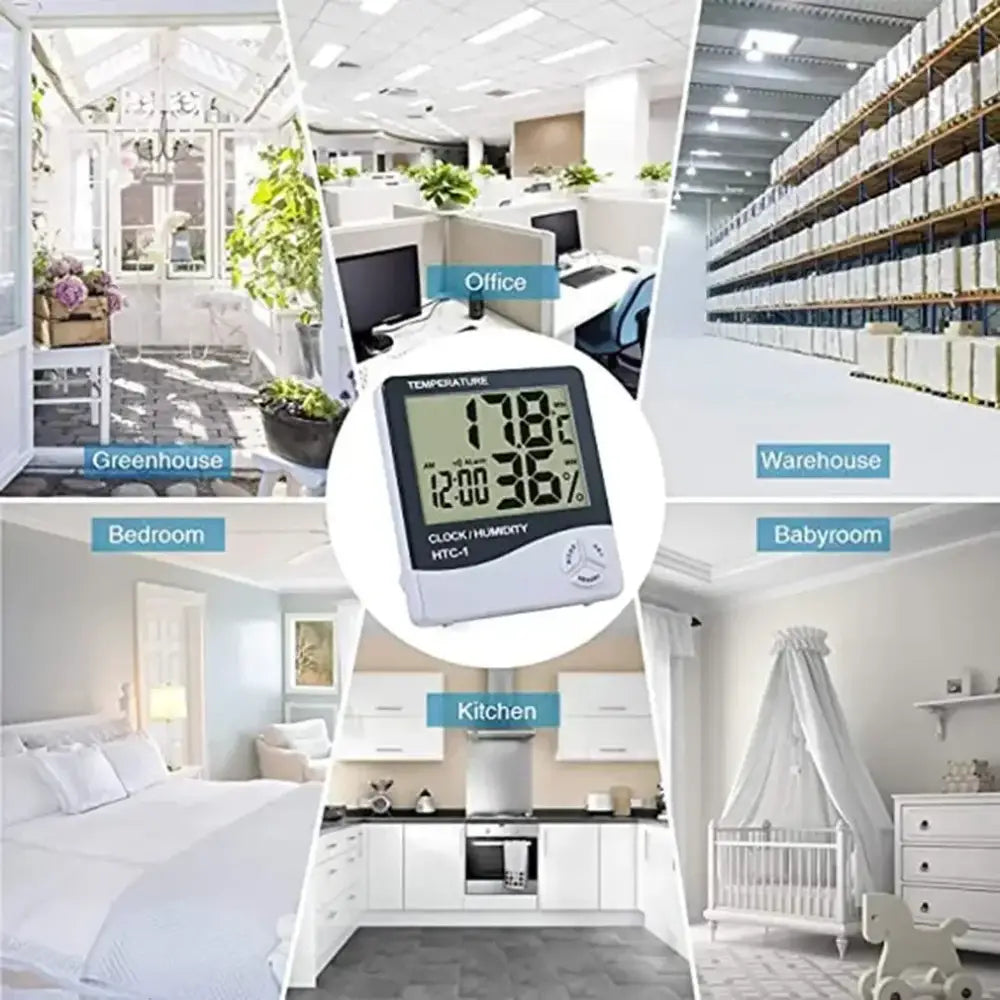 Mini LCD Digital Thermometer Hygrometer for Indoor Use (available in 2 types in packaging)