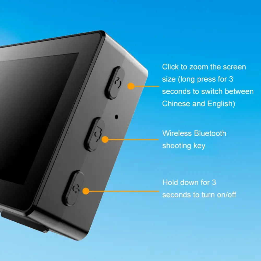 Mini Portable Wireless Selfie Screen Display for iPhone & Android Rear Camera