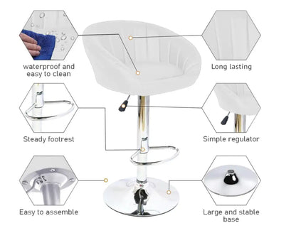 Bar Stool Chair with Back Support Set Of 4 PCs Promo +  Snap Deal.