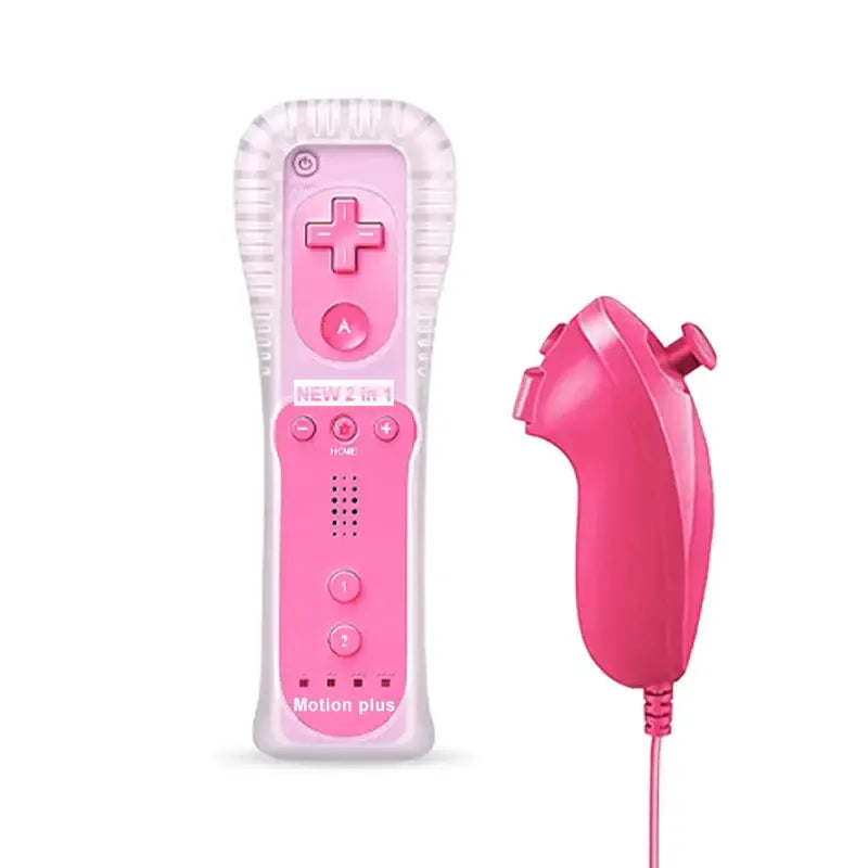 Motion Plus Remote & Nunchuk – Replacement with Silicone Case for Wii/Wii U