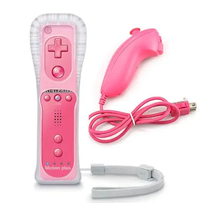 Motion Plus Remote & Nunchuk – Replacement with Silicone Case for Wii/Wii U