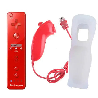 Motion Plus Remote & Nunchuk – Replacement with Silicone Case for Wii/Wii U